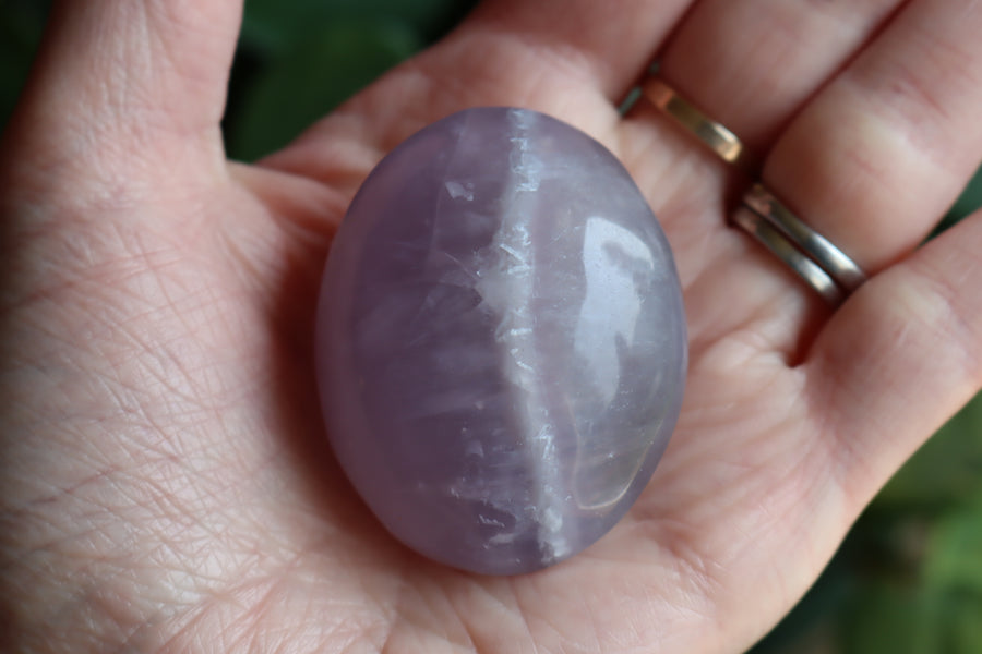 Lavender fluorite pocket stone 21 new