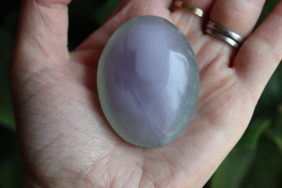 Lavender fluorite pocket stone 22 new