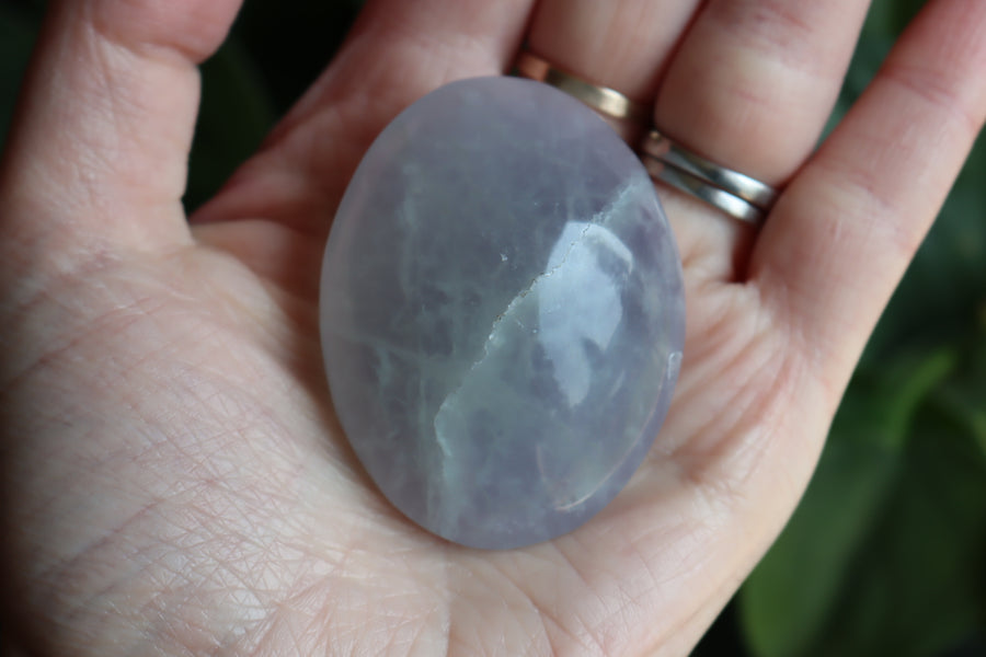 Lavender fluorite pocket stone 22 new