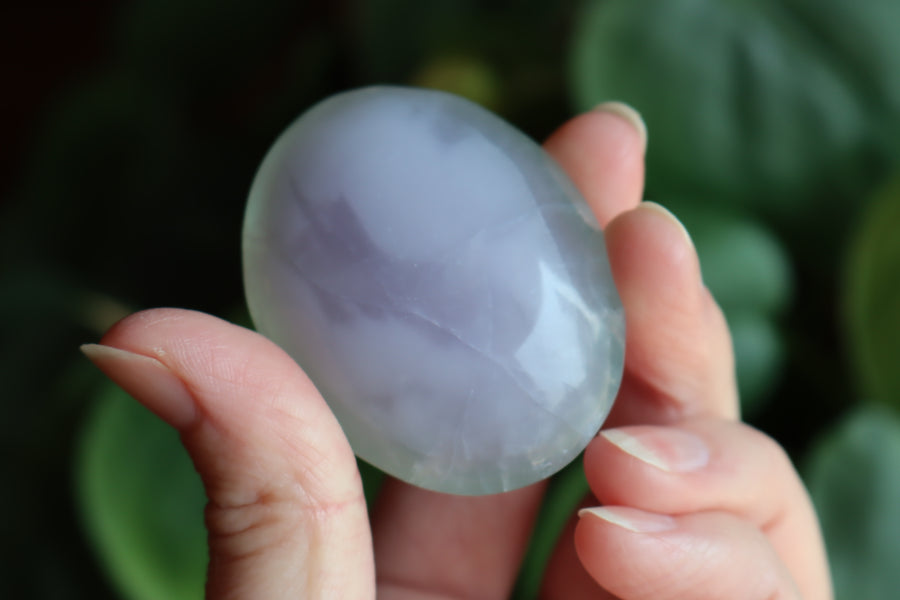 Lavender fluorite pocket stone 22 new