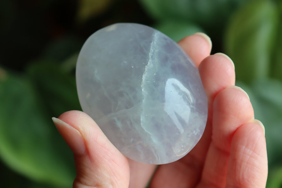 Lavender fluorite pocket stone 22 new