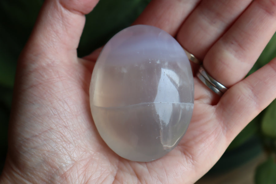 Lavender fluorite pocket stone 23 new