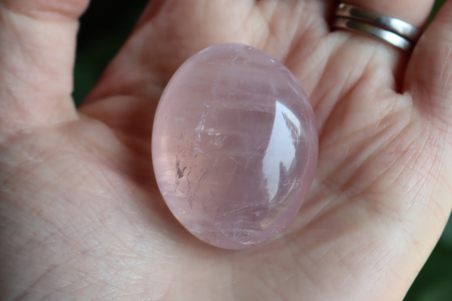 Rose quartz pocket stone 1 new