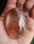 Hematoid quartz pocket stone 6 new