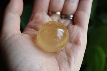 Honey calcite sphere 1 new