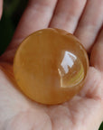 Honey calcite sphere 3 new