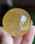 Honey calcite sphere 3 new