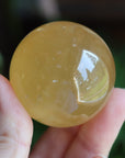 Honey calcite sphere 3 new