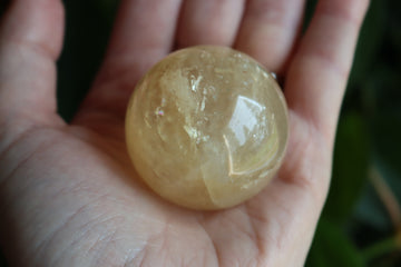 Honey calcite sphere 5 new