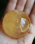 Honey calcite sphere 6 new