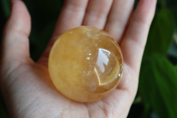 Honey calcite sphere 6 new