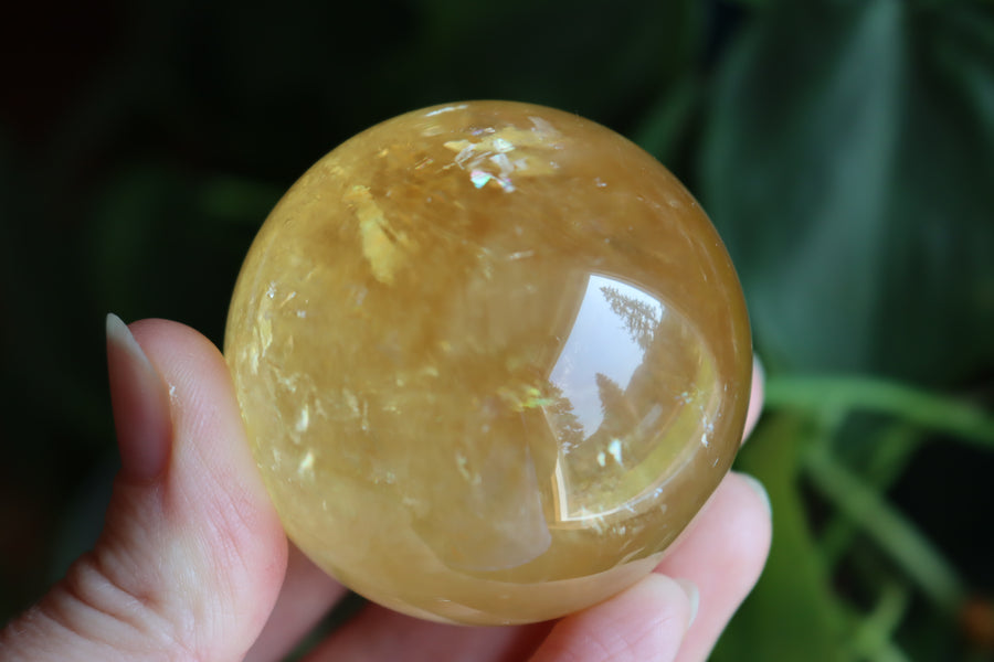 Honey calcite sphere 6 new