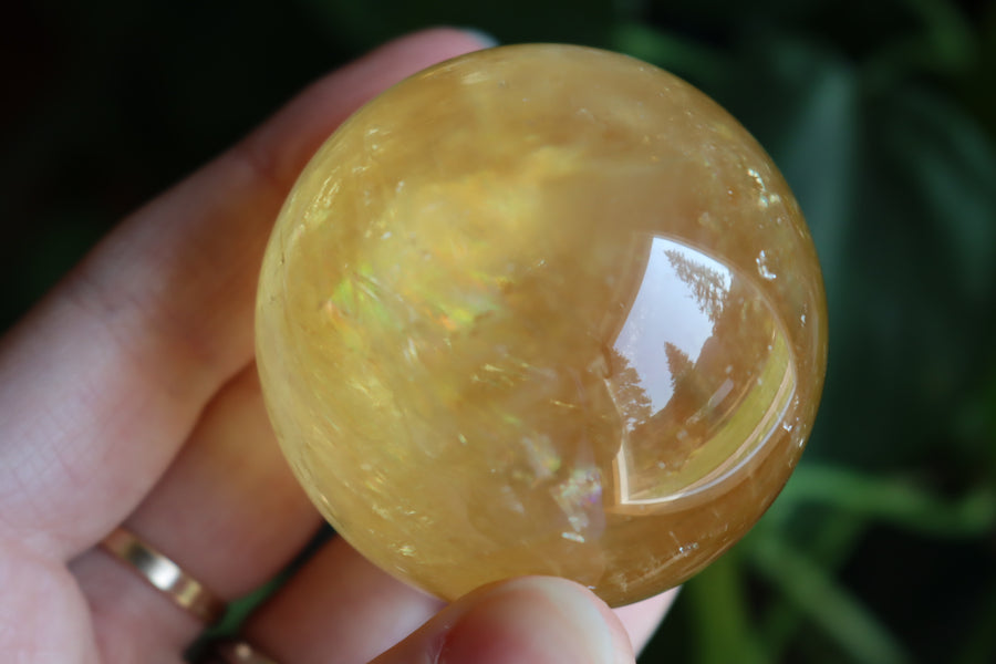 Honey calcite sphere 6 new