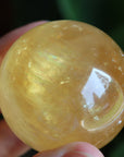 Honey calcite sphere 6 new