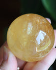 Honey calcite sphere 6 new