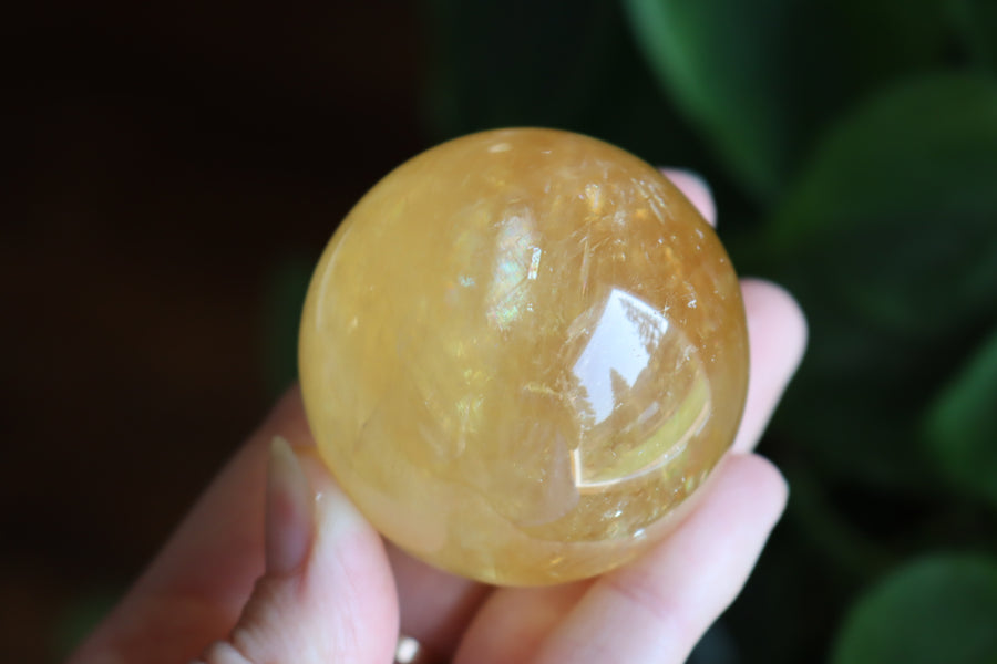 Honey calcite sphere 6 new