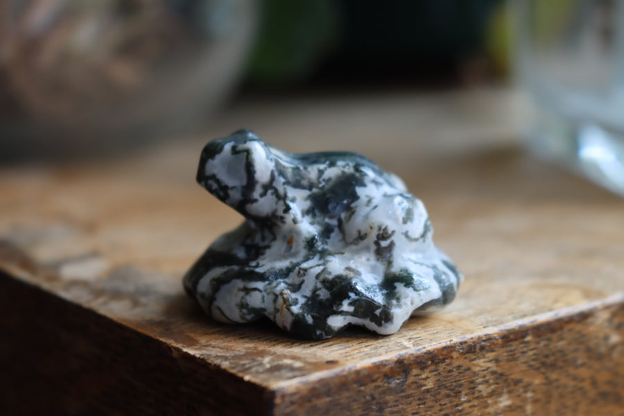 Moss agate frog 1 new