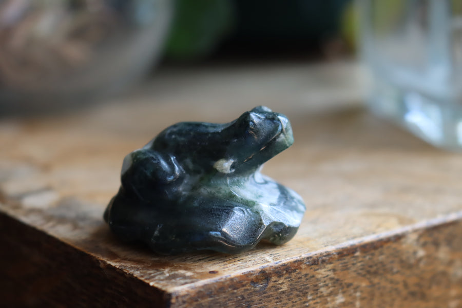 Moss agate frog 1 new