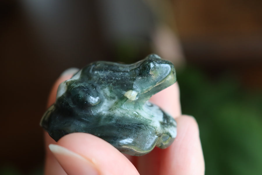 Moss agate frog 1 new