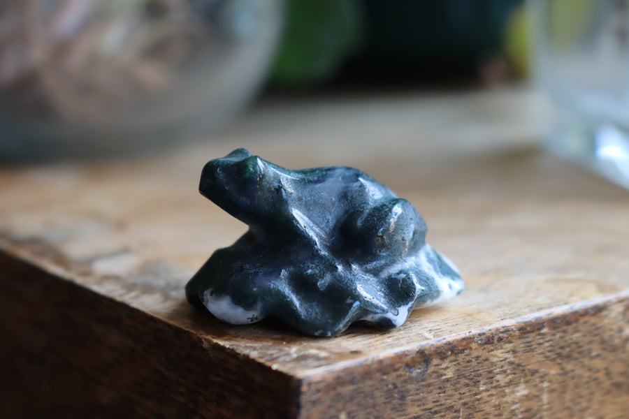 Moss agate frog 2 new