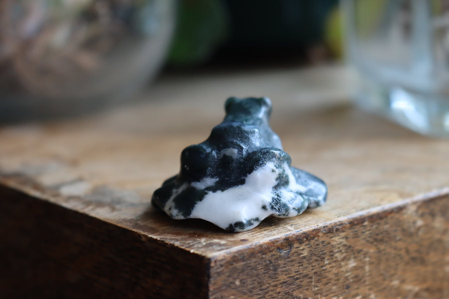 Moss agate frog 2 new