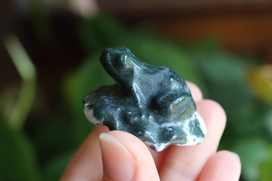 Moss agate frog 2 new