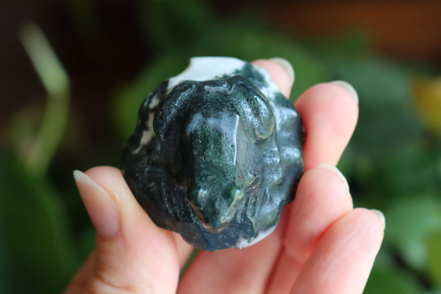 Moss agate frog 2 new