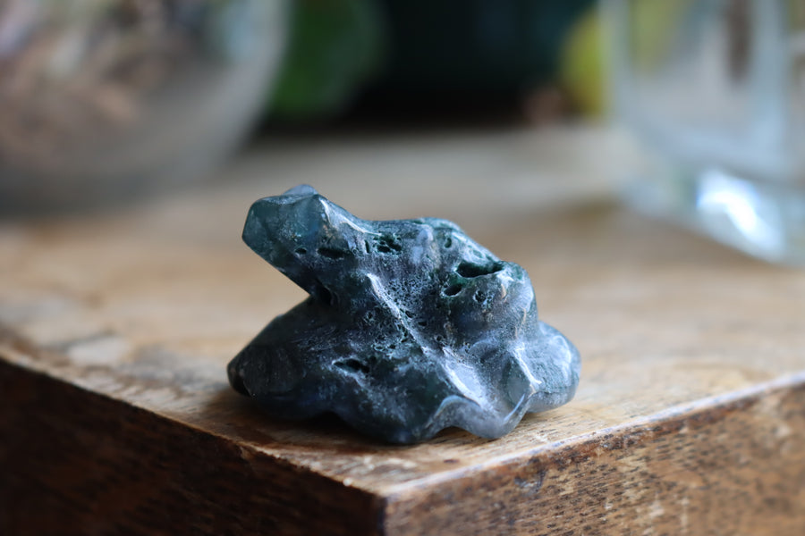 Moss agate frog 3 new