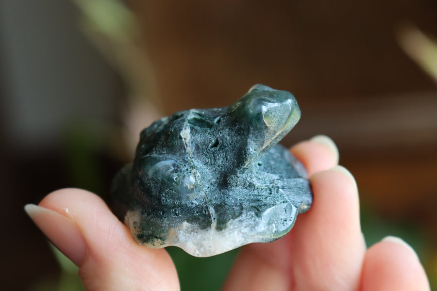 Moss agate frog 3 new