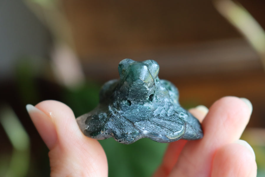 Moss agate frog 3 new