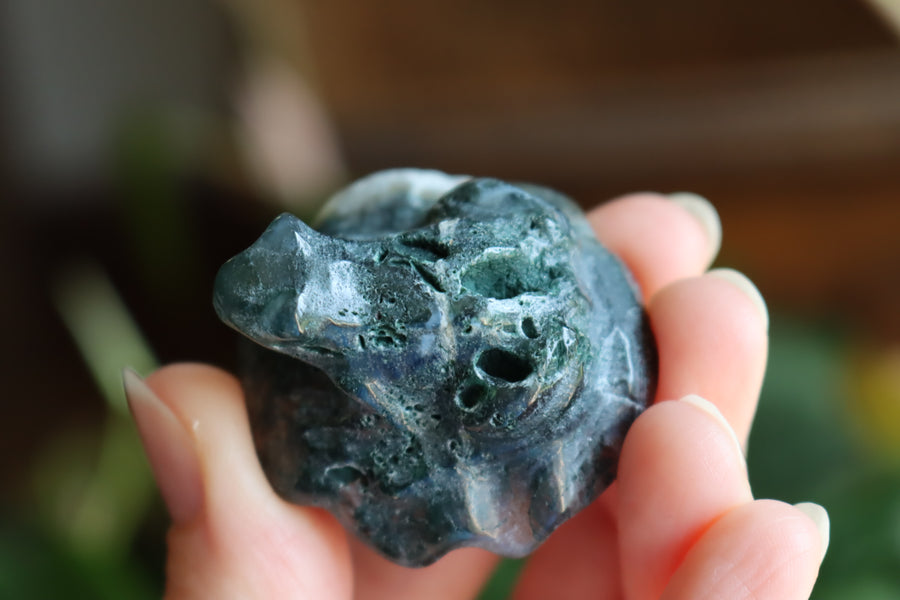 Moss agate frog 3 new