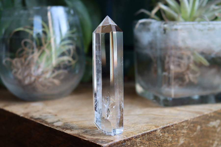 Clear quartz tower 9 new